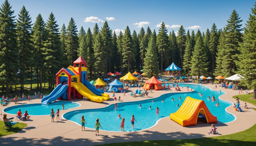 El mejor camping con parque acuático y toboganes para la familia